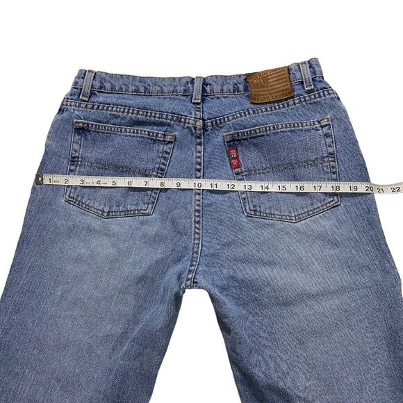 Vintage Y2K 90s Polo Ralph Lauren Saturday Jean Light Wash Sz 34x30 100% Cotton - Picture 14 of 16